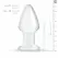 Glas Model No. 25 Medium Glass Anal Accessory 4.6 cm Clear