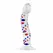 Glas No. 3 Glass Intimate Device with Textured Coloured Accents 19 cm