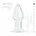Glas Medium Crystal Clear Glass Intimate Plug - 3.9 cm, Smooth Surface