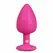 EasyToys Silicone Intimate Plug Large Pink with Decorative Gemstone