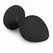 EasyToys Diamond Plug Medium Black - Silicone Intimate Accessory with Crystal Base