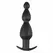 Sinner Gear Hollow Silicone Black Plug - Anatomical Design, Large