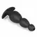 Sinner Gear Hollow Silicone Black Plug - Anatomical Design, Large