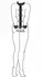 Ouch! Adjustable Faux Leather Neck & Wrist Bondage Set, Black