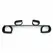 EasyToys Adjustable Restraint Bar with Faux Leather Cuffs - Black, Universal Fit