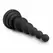 Kiotos Cone Shape Silicone Model with Beaded Structure Black 16.5 cm