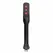 Ouch! Long Leather Paddle Black-Red with Decorative Heart Cut-Outs 32cm