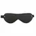 EasyToys Leather Eye Mask with Adjustable Elastic Band - Black