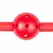 Регулируема PVC топка за уста, червена
