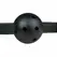 Easytoys Adjustable PVC Ball Gag Black - Faux Leather Comfort Strap