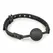 EasyToys Silicone Ball Gag Adjustable Strap Black Comfortable Design