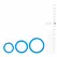 Mister B Three Size Silicone Ring Set Blue - Flexible Comfort System