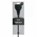 Ouch! Leather Black Whip with Long Handle and Metal Accents