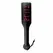 Ouch! Black Leather Impact Paddle with Red Inscription, Durable Design