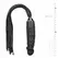 EasyToys Silicone Impact Flogger with Anatomic Grip Black 37cm