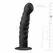 EasyToys Silicone Intimate Device Black with Suction Base 18 cm