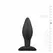 EasyToys Silicone Anal Plug Medium Black - Flexible Ergonomic Model