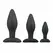 EasyToys Silicone Anal Training Plug Set Black - 3 Sizes, Flexible Design