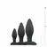 EasyToys Silicone Anal Training Plug Set Black - 3 Sizes, Flexible Design