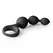 EasyToys Silicone Prostate Model with Graduated Beads, Black, 20 cm