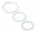 Trinity Vibes Silicone Comfort Rings Set, Clear, 3 Sizes