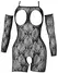Cottelli Fantasy Open Catsuit S/M Black Lace with Arm Sleeves