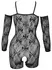 Cottelli Fantasy Open Catsuit S/M Black Lace with Arm Sleeves