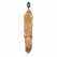 Rimba Aluminium Plug with Faux Fox Tail - Silver & Grey, Medium