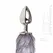 EasyToys Aluminum Plug with Faux Fox Tail - Silver Medium