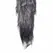 Rimba Fox Tail Aluminium Intimate Plug - Silver & Grey Faux Fur, Medium