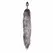 EasyToys Metal Plug with Faux Fox Tail - Silver & Grey, Medium Size