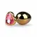 Sinner Gear Aluminium Plug with Heart Crystal Medium Silver