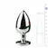 Rimba Aluminium Intimate Plug with Large Crystal - Medium Size