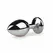 Rimba Metal Plug Silver M with Clear Crystal Accent, Aluminium, Medium