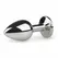 Diogol Metal Plug Silver with Clear Crystal S - Compact Aluminium Model