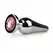 Rimba Aluminium Plug Crystal Clear - Tapered Design, Medium Size