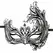 EasyToys Metal Eye Mask Black - Elegant Venetian Design