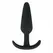 EasyToys Silicone Plug M - Flexible Anatomical Intimate Accessory, Black