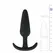 EasyToys Silicone Plug M - Flexible Anatomical Intimate Accessory, Black
