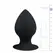 EasyToys Round Plug Black XL - Silicone Intimate Accessory with Suction Base