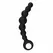 Sinner Gear Silicone Beaded Plug with Finger Loop - Black, Medium Size
