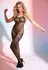 Cottelli Fantasy Catsuit S-L Black Lace Look, Adjustable Straps