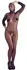 Fantasy Catsuit Mask S-L Black Net Bodysuit with Head Cover