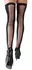 Cottelli LEGWARE Thigh-High Stockings L/XL Black with Net Lace Back