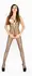 Cottelli Collection Bodystocking Black Mesh with Lace Open Top Sides S/M
