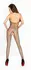 Cottelli Collection Bodystocking Black Mesh with Lace Open Top Sides S/M