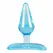 EasyToys Flexible Blue Plug with Butterfly Pattern and Suction Cup 7cm