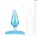 EasyToys Flexible Blue Plug with Butterfly Pattern and Suction Cup 7cm