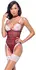 Cottelli Lingerie Plaid Suspender Bodysuit & Choker Set, Size M
