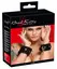 Bad Kitty Velvet Adjustable Handcuffs Black with Gold Details